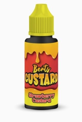 Buy cheapest online Kingston Berts Custard 100ML Shortfill Strawberry Custard at lowest price in uk