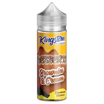 Buy cheapest online Kingston Desserts 100ML Shortfill Brownies & Cream at lowest price in uk