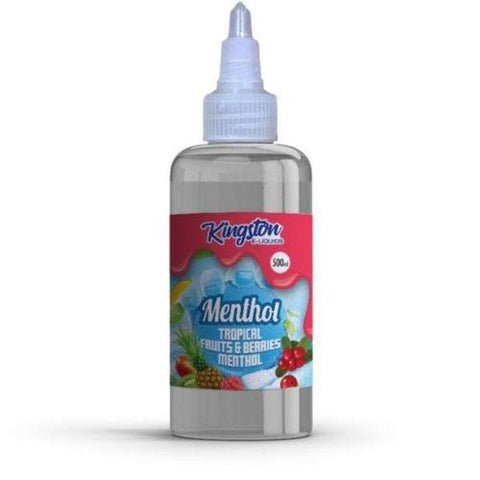 Buy cheapest online Kingston E-liquids Menthol 500ml Shortfill Tropical Fruit Berries Menthol at lowest price in uk