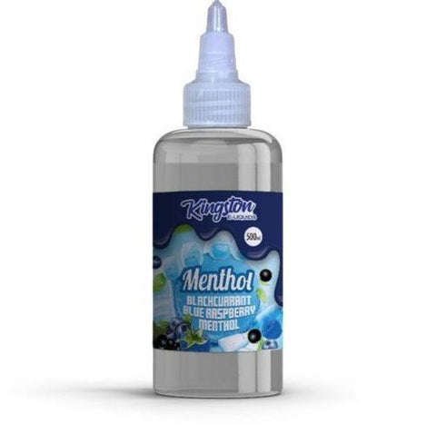Buy cheapest online Kingston E-liquids Menthol 500ml Shortfill Blackcurrant Blue Rasberry Menthol at lowest price in uk