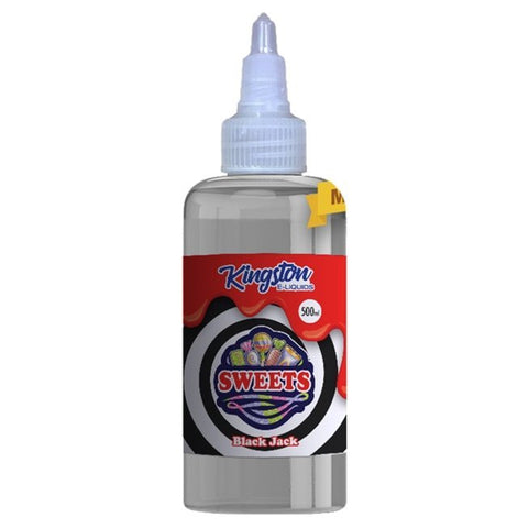Buy cheapest online Kingston E-liquids Sweets 500ml Shortfill Black Jack at lowest price in uk