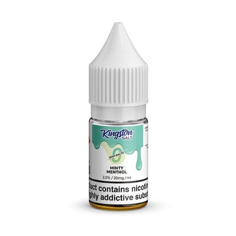 Buy cheapest online Kingston Salt Bar Salt 10ml E-Liquid Nic Salt Box of 10 Minty Menthol at lowest price in uk