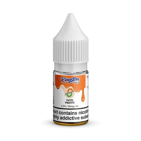 Buy cheapest online Kingston Salt Bar Salt 10ml E-Liquid Nic Salt Box of 10 Tutti Frutti at lowest price in uk