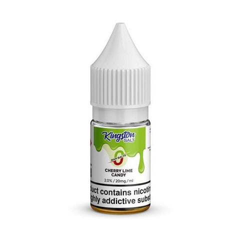 Buy cheapest online Kingston Salt Bar Salt 10ml E-Liquid Nic Salt Box of 10 Cherry Lime Candy at lowest price in uk