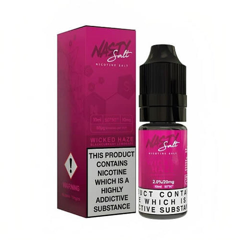 Buy cheapest online Nasty Juice 10ml Nic Salt E-Liquid - Pack Of 10 Wicked Haze 10MG at lowest price in uk