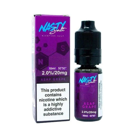 Buy cheapest online Nasty Juice 10ml Nic Salt E-Liquid - Pack Of 10 Asap Grape 20MG at lowest price in uk