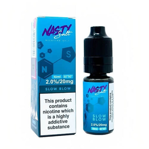 Buy cheapest online Nasty Juice 10ml Nic Salt E-Liquid - Pack Of 10 Slow Blow 20MG at lowest price in uk
