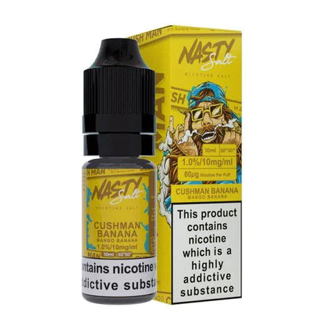 Buy cheapest online Nasty Juice 10ml Nic Salt E-Liquid - Pack Of 10 Cushman Banana 20MG at lowest price in uk