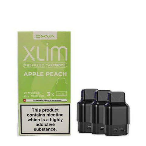Buy cheapest online Oxva Xlim Prefilled E-liquid Pods Cartridges - Pack of 3 Apple Peach at lowest price in uk
