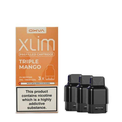 Buy cheapest online Oxva Xlim Prefilled E-liquid Pods Cartridges - Pack of 3 Triple Mango at lowest price in uk