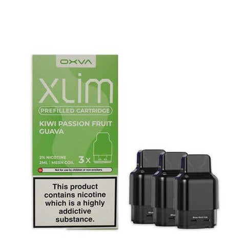 Buy cheapest online Oxva Xlim Prefilled E-liquid Pods Cartridges - Pack of 3 Kiwi Passion Fruit Guava at lowest price in uk