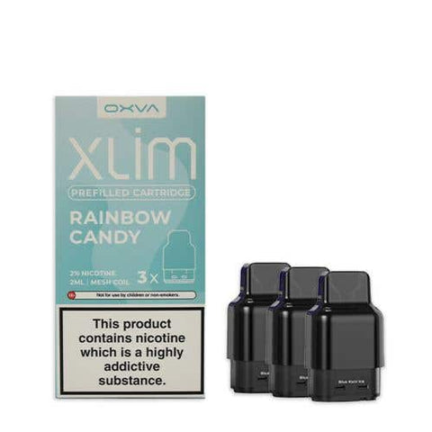 Buy cheapest online Oxva Xlim Prefilled E-liquid Pods Cartridges - Pack of 3 Rainbow Candy at lowest price in uk