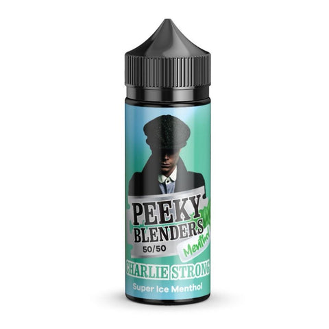 Buy cheapest online Peeky Blenders Menthol 100ML Shortfill Charlie Strong at lowest price in uk