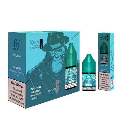 Buy cheapest online R and M 7000 Nic Salts 10ml E-liquids - (BOX OF 10) Cool Mint at lowest price in uk