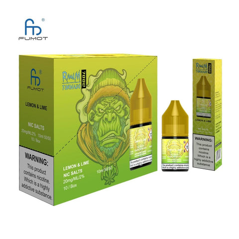 Buy cheapest online R and M 7000 Nic Salts 10ml E-liquids - (BOX OF 10) Lemon Lime at lowest price in uk
