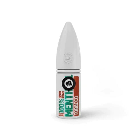 Buy cheapest online Riot Squad 10ml Nic Salt E-Liquid - Pack Of 10 Tobacco (100% Menthol) 5MG at lowest price in uk