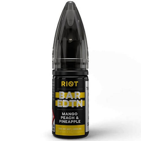 Buy cheapest online Riot Squad Bar EDTN 10ml Nic Salt E-Liquid - Pack Of 10 Mango Peach & Pineapple 10MG at lowest price in uk