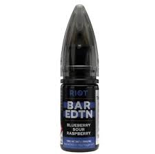 Buy cheapest online Riot Squad Bar EDTN 10ml Nic Salt E-Liquid - Pack Of 10 Blueberry Sour Raspberry 10MG at lowest price in uk