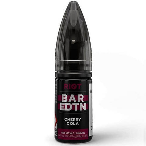 Buy cheapest online Riot Squad Bar EDTN 10ml Nic Salt E-Liquid - Pack Of 10 Cherry Cola 10MG at lowest price in uk