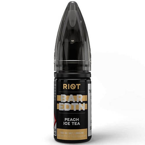 Buy cheapest online Riot Squad Bar EDTN 10ml Nic Salt E-Liquid - Pack Of 10 Peach Ice Tea 10MG at lowest price in uk