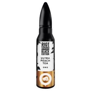 Buy cheapest online Riot Squad Black Edition Series 50ml Shortfill Ultra Peach Tea at lowest price in uk