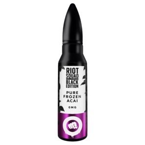 Buy cheapest online Riot Squad Black Edition Series 50ml Shortfill Purple Frozen Acai at lowest price in uk