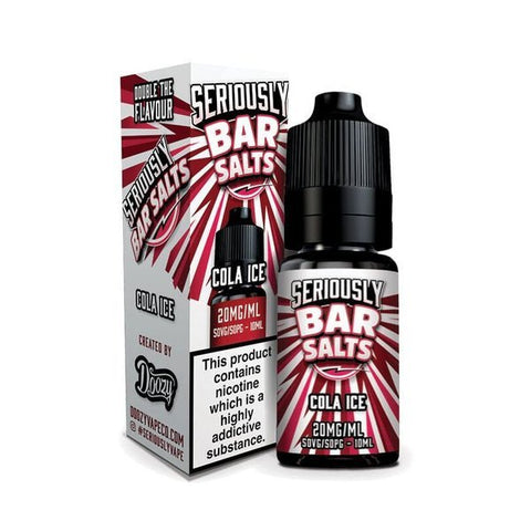 Buy cheapest online Seriously Bar Salt 10ml E-liquids Nic Salts - Box of 10 Cola Ice at lowest price in uk