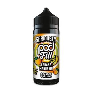 Buy cheapest online Seriously Pod Fill 100ml E-liquids Banana Mandarin at lowest price in uk