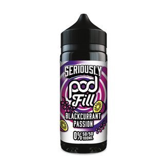 Buy cheapest online Seriously Pod Fill 100ml E-liquids Blackcurrant Passion Fruit at lowest price in uk