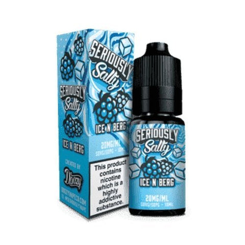 Buy cheapest online Seriously Salty 10ml Nic Salt (Pack of 10) Ice N Berg 10mg at lowest price in uk