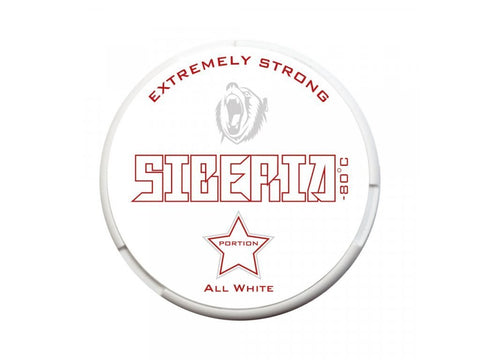 Buy cheapest online Siberia Nicotine Pouches Snus All White at lowest price in uk
