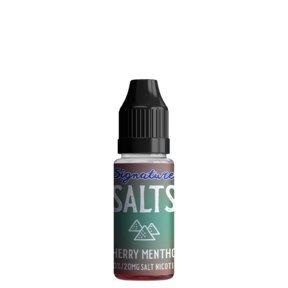 Buy cheapest online Signature 10ML Nic Salt (BOX OF 10) Cherry Menthol at lowest price in uk