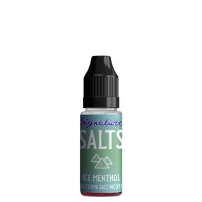 Buy cheapest online Signature 10ML Nic Salt (BOX OF 10) Ice Menthol at lowest price in uk