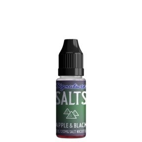 Buy cheapest online Signature 10ML Nic Salt (BOX OF 10) Apple & Black at lowest price in uk