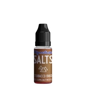Buy cheapest online Signature 10ML Nic Salt (BOX OF 10) Tobacco 1960 at lowest price in uk