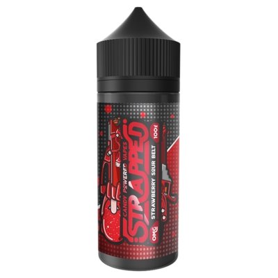 Buy cheapest online Strapped 100ML Shortfill Strawberry Sour Belt at lowest price in uk