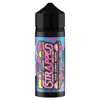 Buy cheapest online Strapped 100ML Shortfill Sour Gummy Worms at lowest price in uk