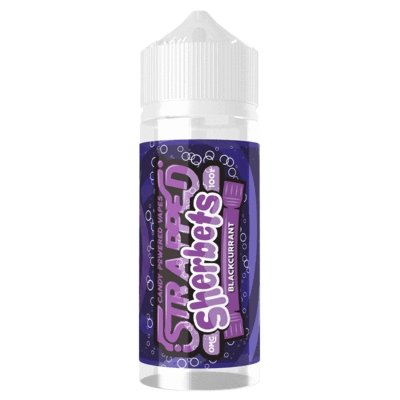 Buy cheapest online Strapped Sherbets 100ML Shortfill Blackcurrant at lowest price in uk