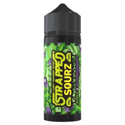 Buy cheapest online Strapped Sourz 100ML Shortfill Apple & Blackcurrant at lowest price in uk