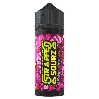 Buy cheapest online Strapped Sourz 100ML Shortfill Strawberry & Raspberry at lowest price in uk
