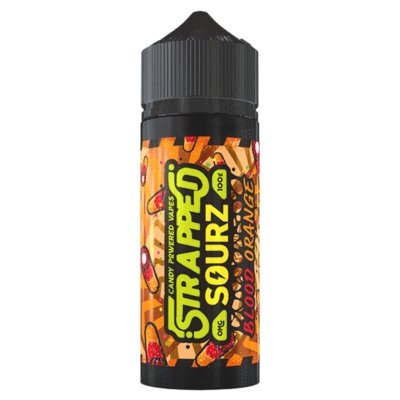 Buy cheapest online Strapped Sourz 100ML Shortfill Blood Orange at lowest price in uk