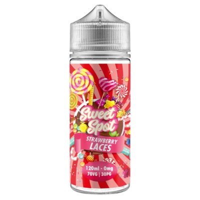 Buy cheapest online Sweet Spot 100ML Shortfill Strawberry Laces at lowest price in uk