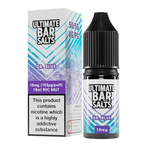 Buy cheapest online Ultimate Bar Salt 10ml E-liquids Nic Salts - Box of 10 Dr Blue at lowest price in uk