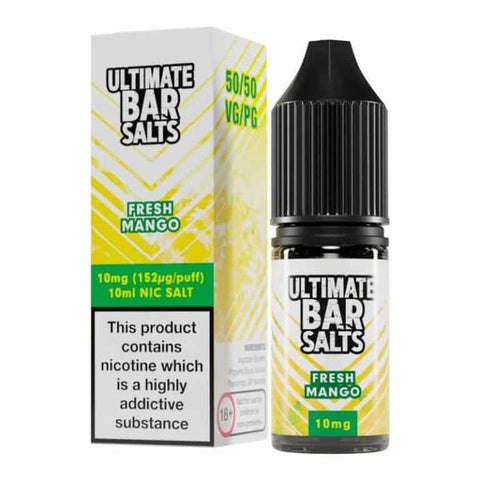 Buy cheapest online Ultimate Bar Salt 10ml E-liquids Nic Salts - Box of 10 Fresh Mango at lowest price in uk