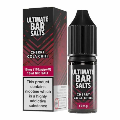 Buy cheapest online Ultimate Bar Salt 10ml E-liquids Nic Salts - Box of 10 Cherry Cola Chill at lowest price in uk
