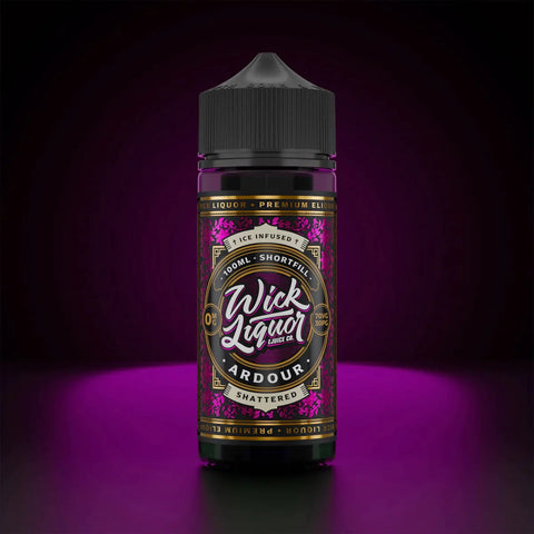 Buy cheapest online Wick Liquor 100ml E-liquids Shortfill Ardour Shattered at lowest price in uk
