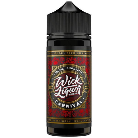 Buy cheapest online Wick Liquor 100ml E-liquids Shortfill Carnival at lowest price in uk