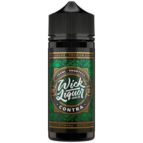 Buy cheapest online Wick Liquor 100ml E-liquids Shortfill Contra at lowest price in uk