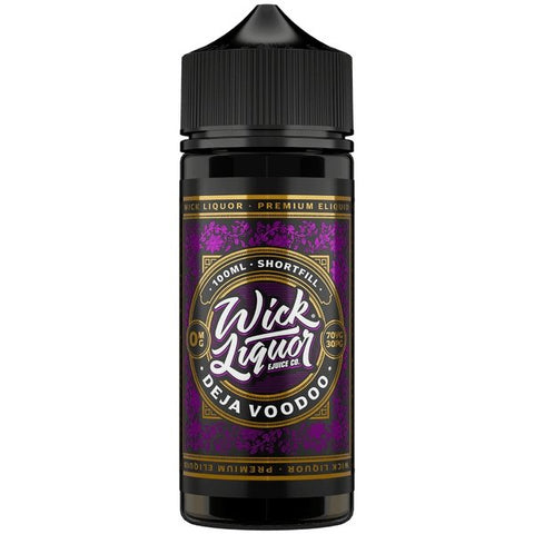 Buy cheapest online Wick Liquor 100ml E-liquids Shortfill Deja Vadoo at lowest price in uk