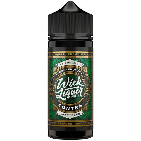 Buy cheapest online Wick Liquor 100ml E-liquids Shortfill Contra Shattered at lowest price in uk